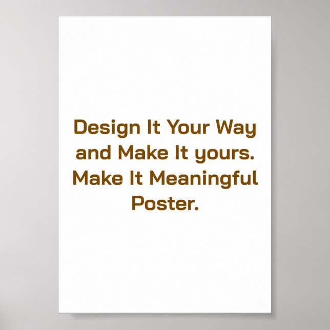 Poster Crie seu Personalizado 5"x7"  (Frente)