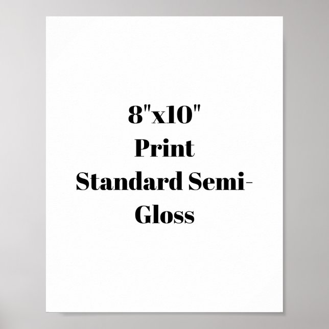 Poster Crie seu próprio 8"x10" (Frente)