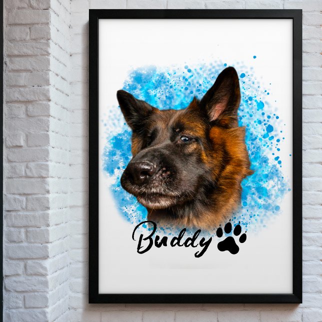 Poster Crie seu próprio cachorro animal foto personalizad (Criador carregado)