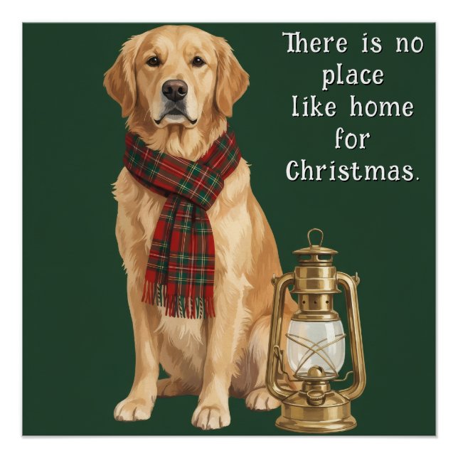 Póster Crie seu próprio cachorro de Natal (Frente)