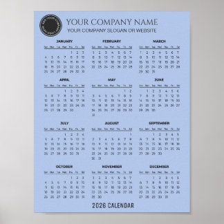 Poster Crie seu próprio calendário empresarial 2026 |
