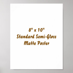 Poster Crie Seu Próprio Cartaz 8" x 10" Mate