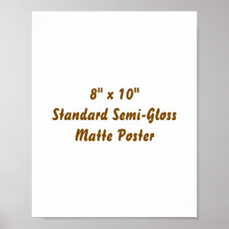 Poster Crie Seu Próprio Cartaz 8" x 10" Mate