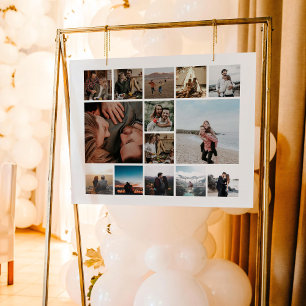 Poster Crie Seu Próprio Cartaz de Colagem de 14 Fotos