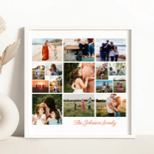 Crie Seu Próprio Cartaz de Colagem de 15 Fotos