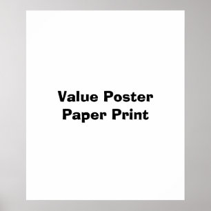 Poster Crie Seu Próprio Cartaz de Valor em Papel