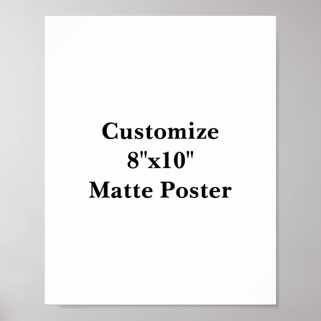 Poster Crie Seu Próprio Cartaz Fosco (Frente)