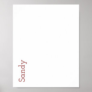 Poster Crie Seu Próprio Cartaz Fosco