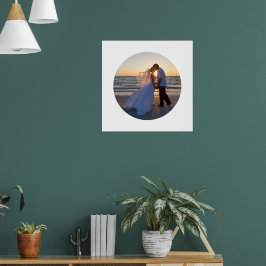 Poster Crie Seu Próprio Círculo de Foto de Casamento