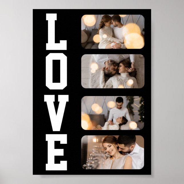 Poster Crie Seu Próprio Colagem de 4 Fotos (Frente)