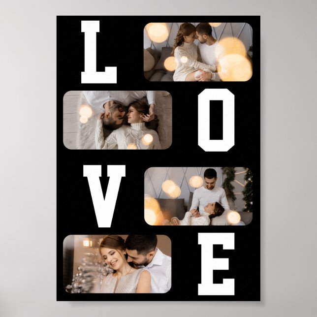 Poster Crie Seu Próprio Colagem de 4 Fotos (Frente)