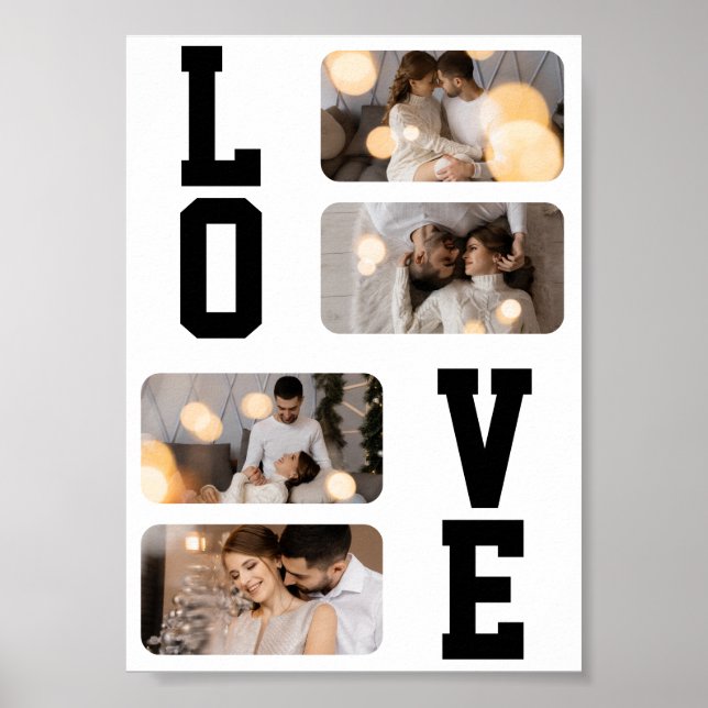 Poster Crie Seu Próprio Colagem de 4 Fotos (Frente)