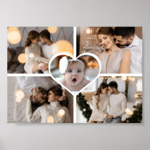 Poster Crie Seu Próprio Colagem de 5 Fotos