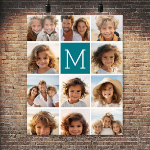 Poster Crie Seu Próprio Colagem de Instagram Monograma Pe