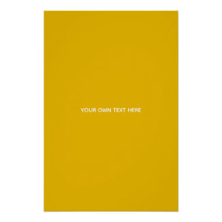 Póster Crie Seu Próprio Design Amarelo Personalizado