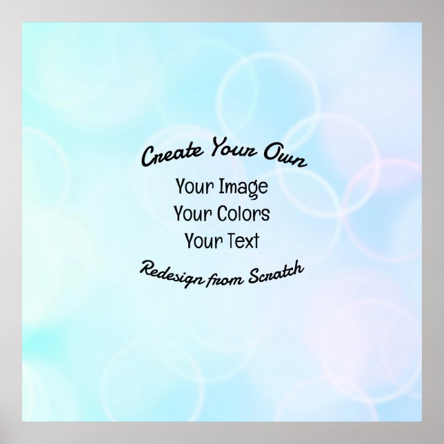 Poster Crie seu próprio design/logotipo personalizado (Frente)