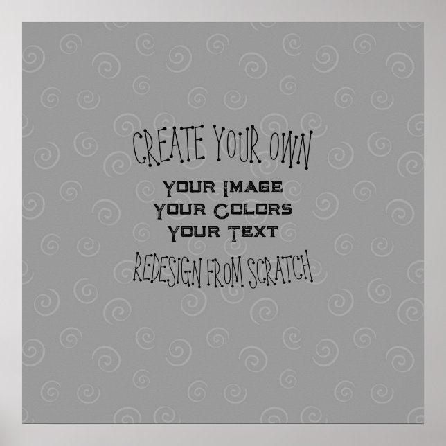 Poster Crie seu próprio design personalizado (Frente)
