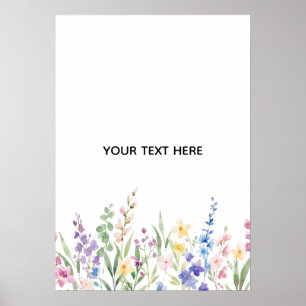 Poster Crie Seu Próprio Floral 