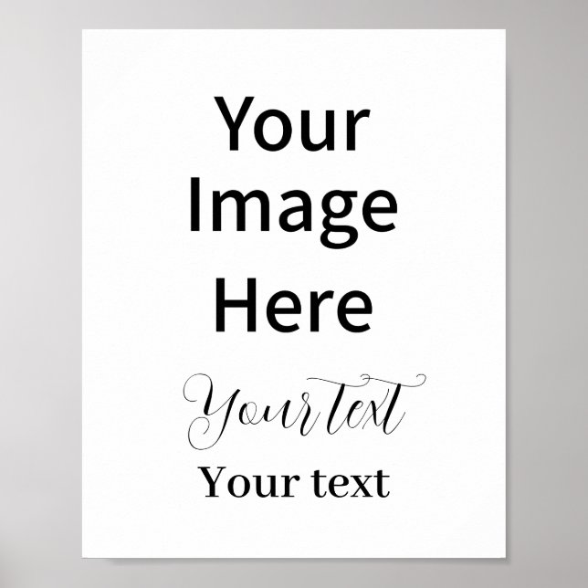 Poster Crie Seu Próprio Impresso Personalizado (Frente)