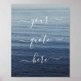 Poster Crie seu próprio oceano de cotações personalizadas