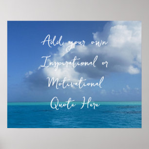 Poster Crie Seu Próprio Oceano Motivacional Inspirador  