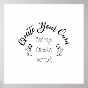 Poster Crie seu próprio personalizado