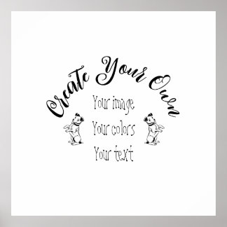 Poster Crie seu próprio personalizado