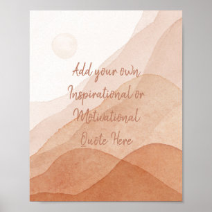 Poster Crie Seu Próprio Personalizado Motivacional Inspir