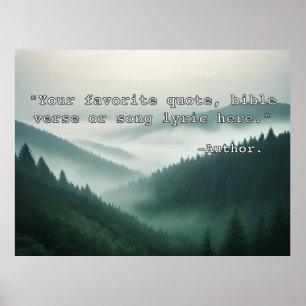 Poster Crie seu próprio pôster de citação personalizado T