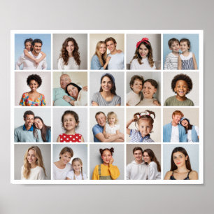 Poster Crie seu próprio pôster de colagem de 20 fotos