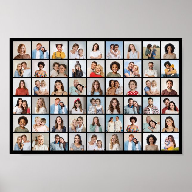 Poster Crie seu próprio pôster de colagem de 54 fotos (Frente)