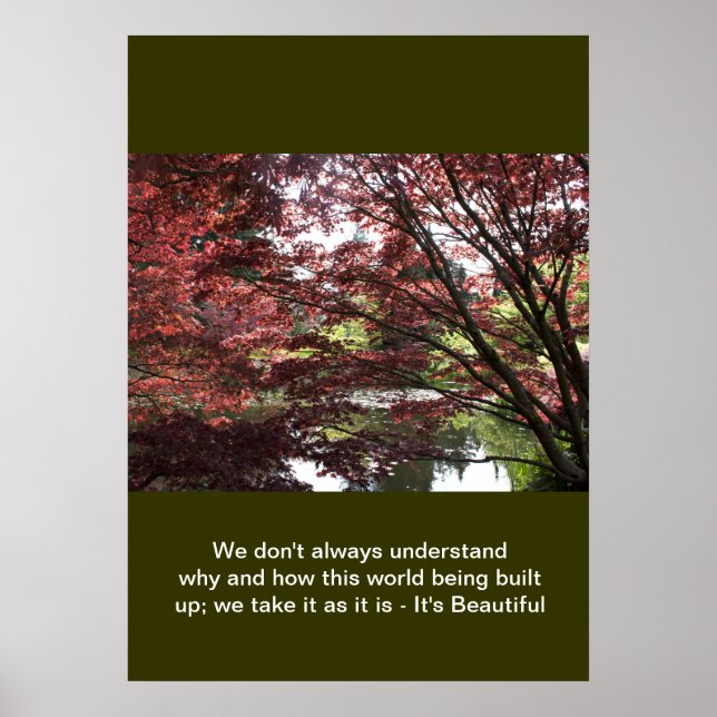 Póster Crie seu próprio pôster de fotografia da natureza (Frente)