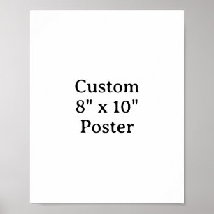 Poster Crie seu próprio pôster personalizado simples 8" x