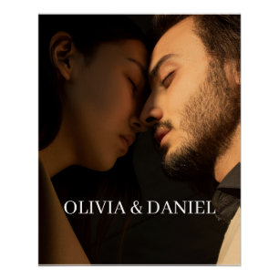 Póster Crie Seu Próprio Presente de Foto de Casal
