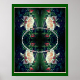 Poster Crie Seu Próprio Rosa De Pêssego E Quadro De Buds