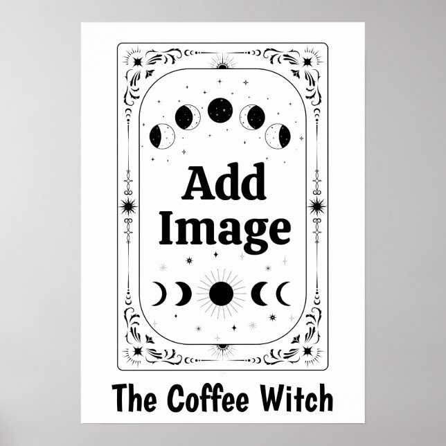 Poster Crie Seu Próprio Tarot Celestial da Bruxa Amante d (Frente)