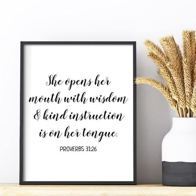 Poster Crie seu próprio texto de versículo da Bíblia em c (Create Your Own Bible Verse 8x10 Poster)