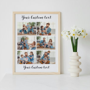 Poster Crie seu próprio texto personalizado 6 Colagem de 