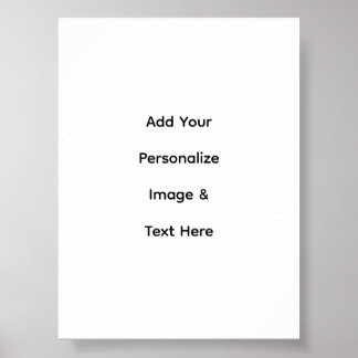 Poster crie seu próprio texto personalizado semi-brilho