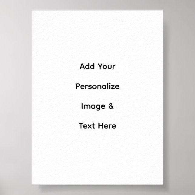 Poster crie seu próprio texto personalizado semi-brilho (Frente)