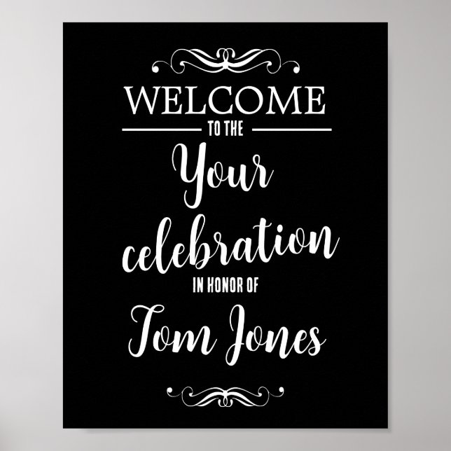 Póster Crie seu Sinal de Festa (Frente)