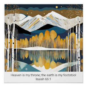 Póster Crie Sua Escritura De Citação De Montanha