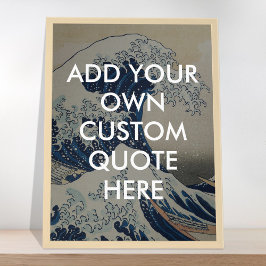 Poster Crie sua própria citação de Onda de Excelente