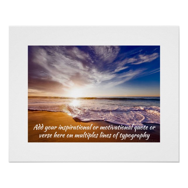 Póster Crie sua própria citação inspiracional/motivaciona (Frente)