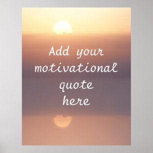 Poster Crie sua própria citação motivacional