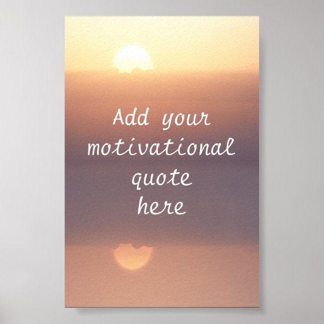 Poster Crie sua própria citação motivacional (Frente)