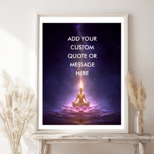 Poster Crie Sua Própria Citação Motivacional – Buda Cósmi