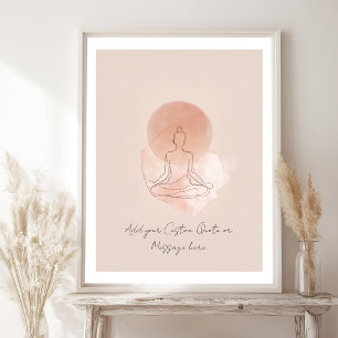 Poster Crie Sua Própria Citação Motivacional - Meditação