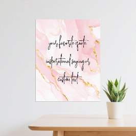 Poster Crie sua própria citação personalizada moderna e e