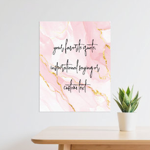 Poster Crie sua própria citação personalizada moderna e e